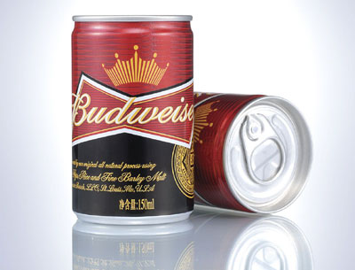 Anheuser-Busch has launched Budweiser in premium metal packaging featuring a full aperture end