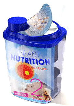Self heating infant nutrition